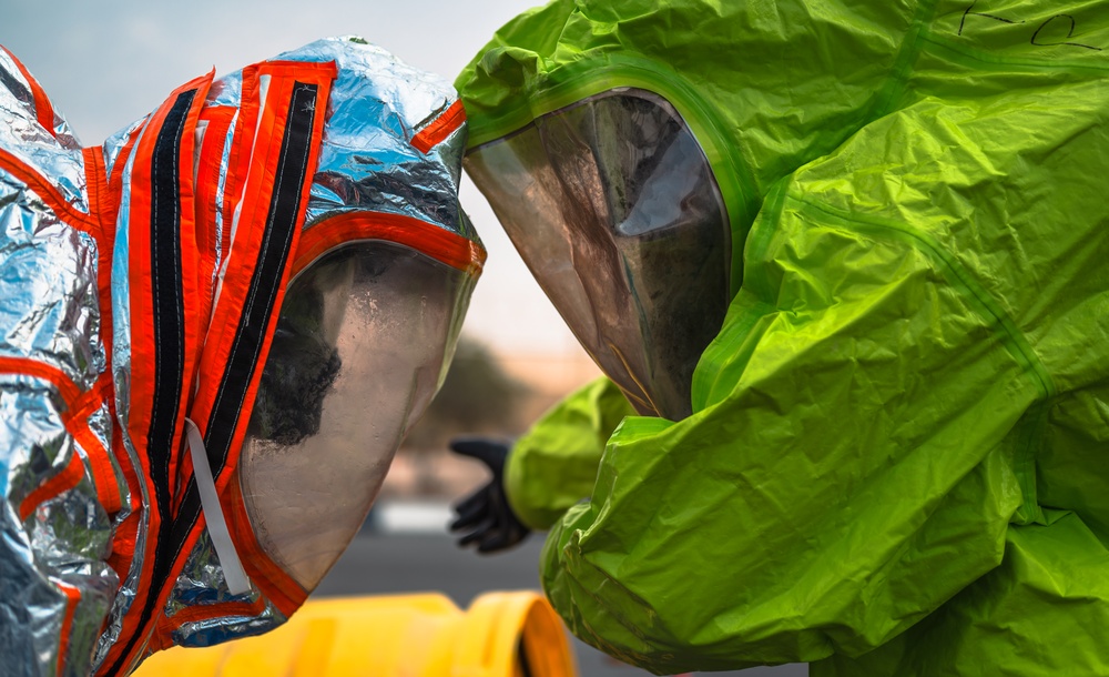 379th ECES Fire protection HAZMAT response readiness