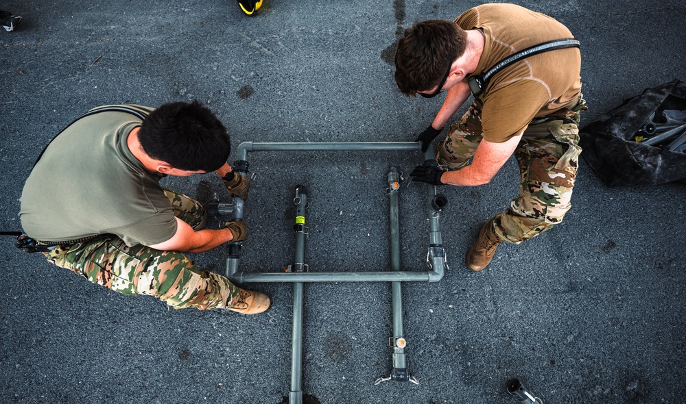 379th ECES Fire protection HAZMAT response readiness