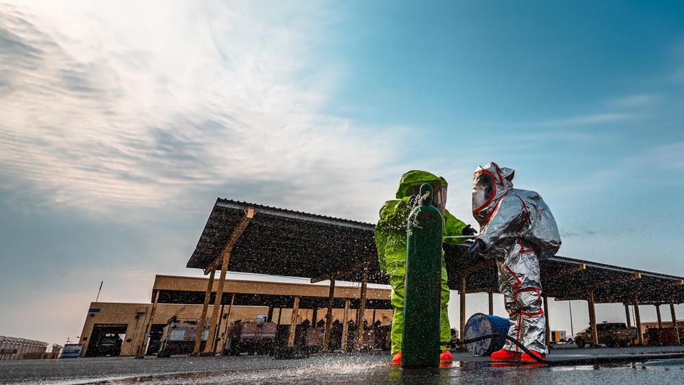 379th ECES Fire protection HAZMAT response readiness