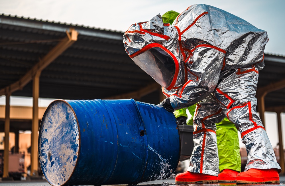 379th ECES Fire protection HAZMAT response readiness