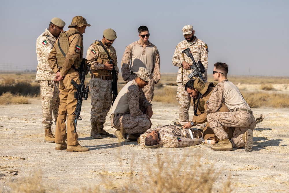 FASTCENT Marines participate in joint training with Kuwaiti armed forces