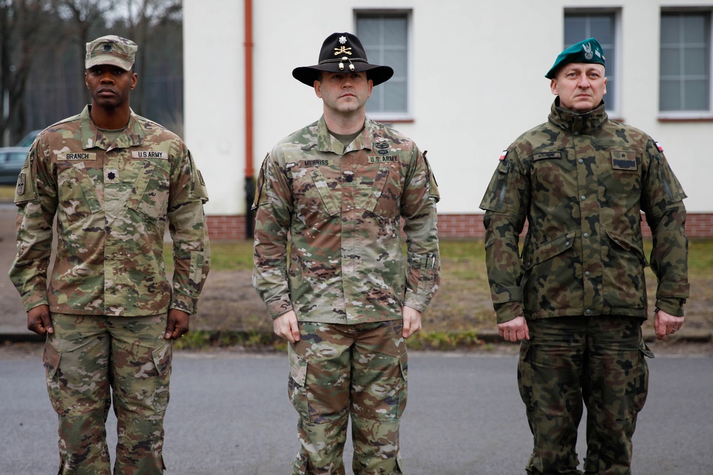 NATO Multinational Battle Group Poland Holds Transfer of Authority Ceremony