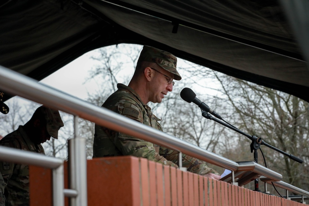 NATO Multinational Battle Group Poland Holds Transfer of Authority Ceremony