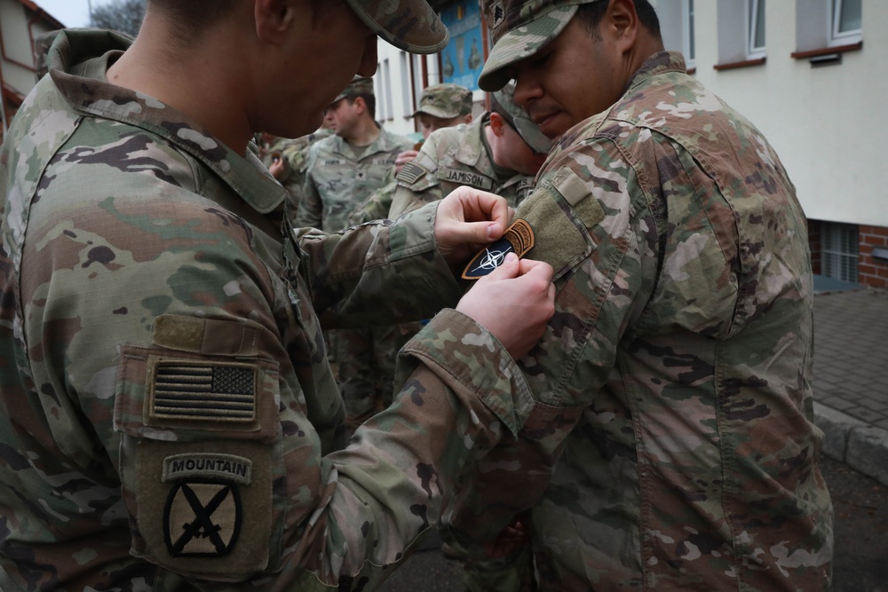 NATO Multinational Battle Group Poland Holds Transfer of Authority Ceremony