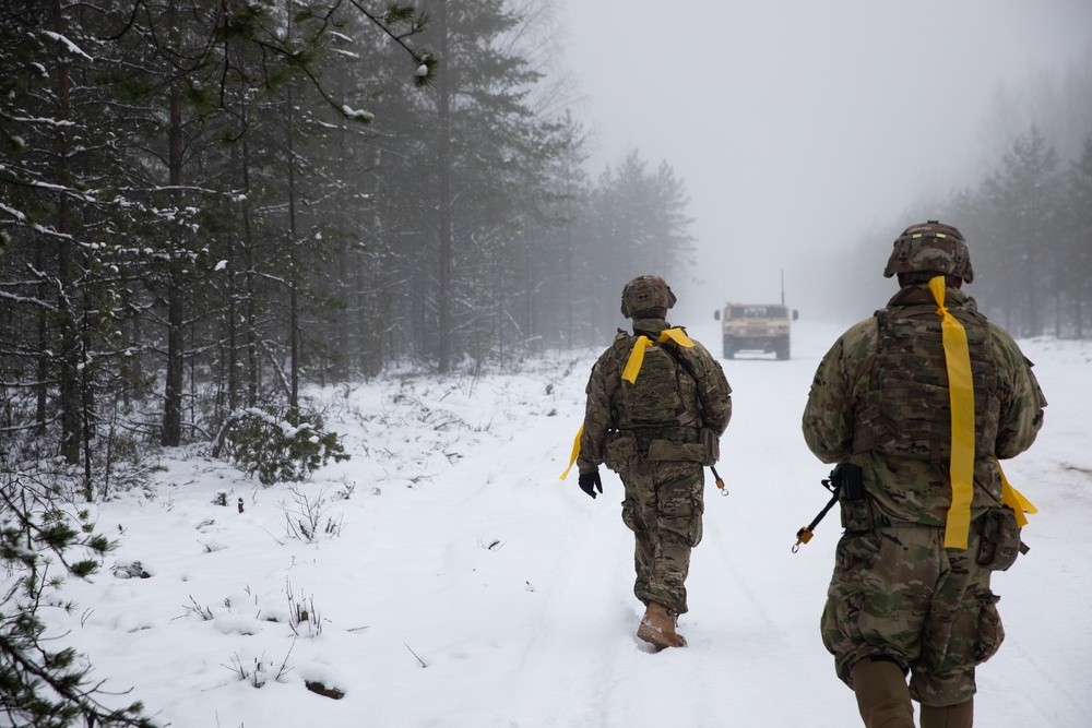 3-321st FAR Participate in NATO’s Training Exercise ‘Winter Camp’