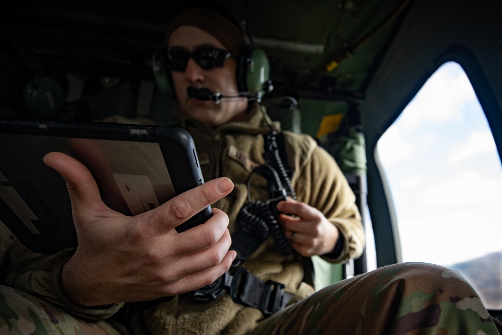 JIC conduct an aerial patrol in Northern Kosovo