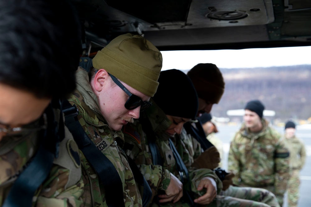 42nd ID Medics Blackhawk Familiarization