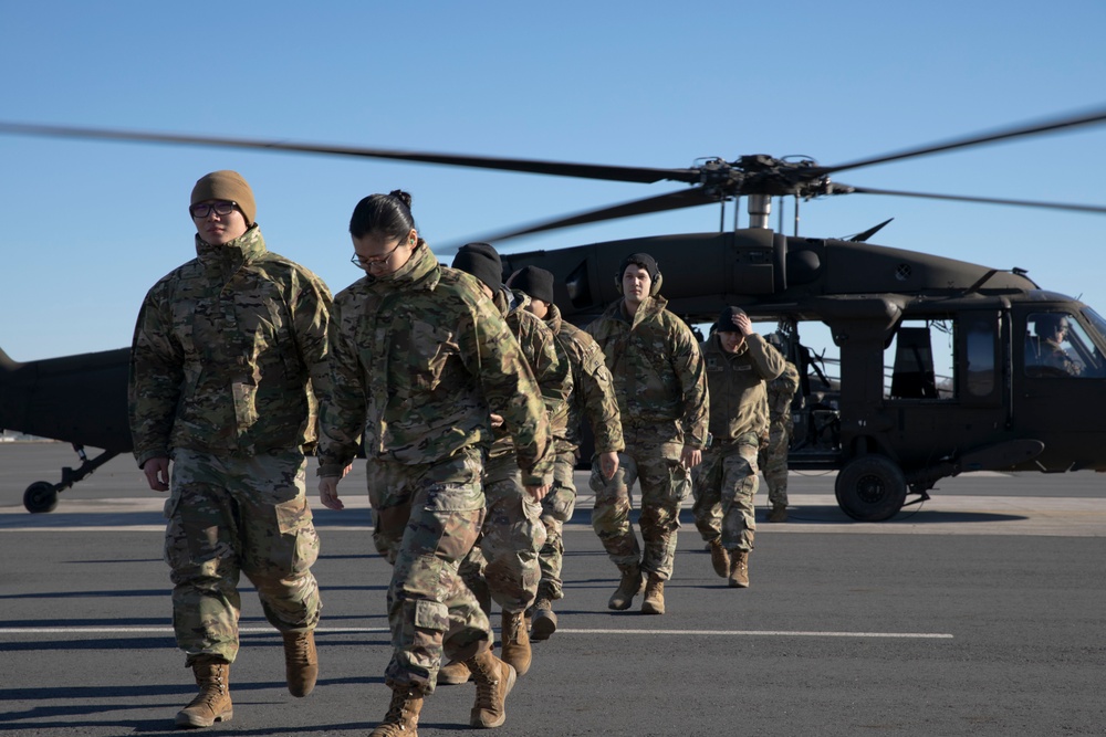 42nd ID Medics Blackhawk Familiarization