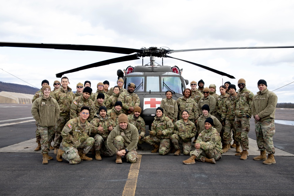 42nd ID Medics Blackhawk Familiarization