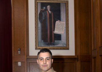 OU law student and Marine Corps Officer prepares to become a judge advocate