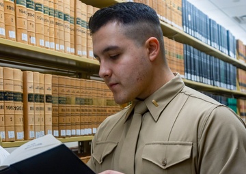 OU law student and Marine Corps Officer prepares to become a judge advocate