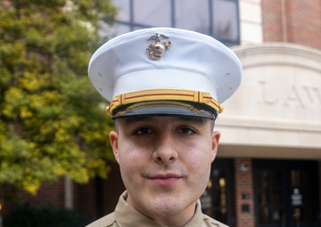 OU law student and Marine Corps Officer prepares to become a judge advocate