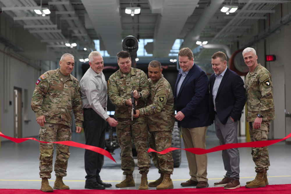 Vehicle Maintenance Shop Ribbon Cutting Ceremony