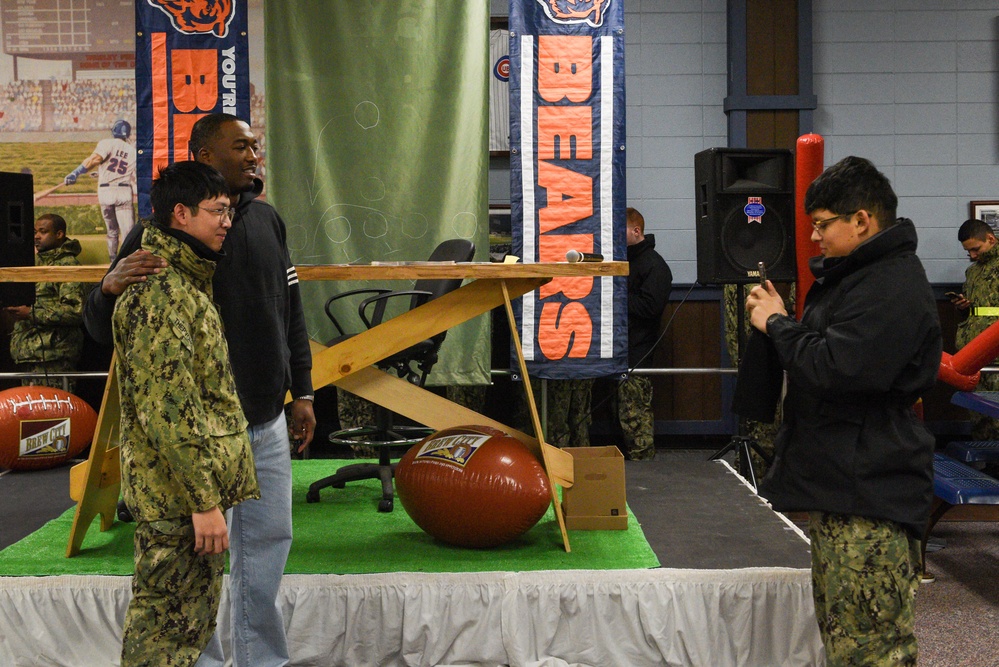 Great Lakes Celebrates Super Bowl with Dominique Robinson