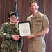 United States Navy Band Presents Awards at All Hands Meeting