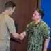 United States Navy Band Presents Awards at All Hands Meeting
