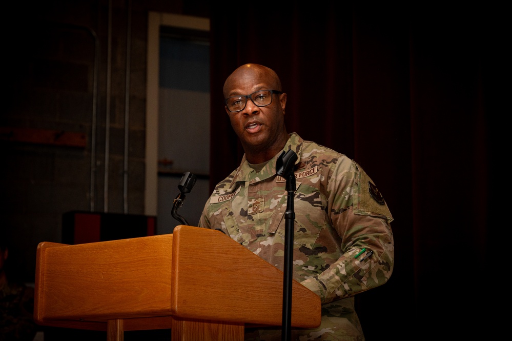 Chief Cooper Inspires Airmen