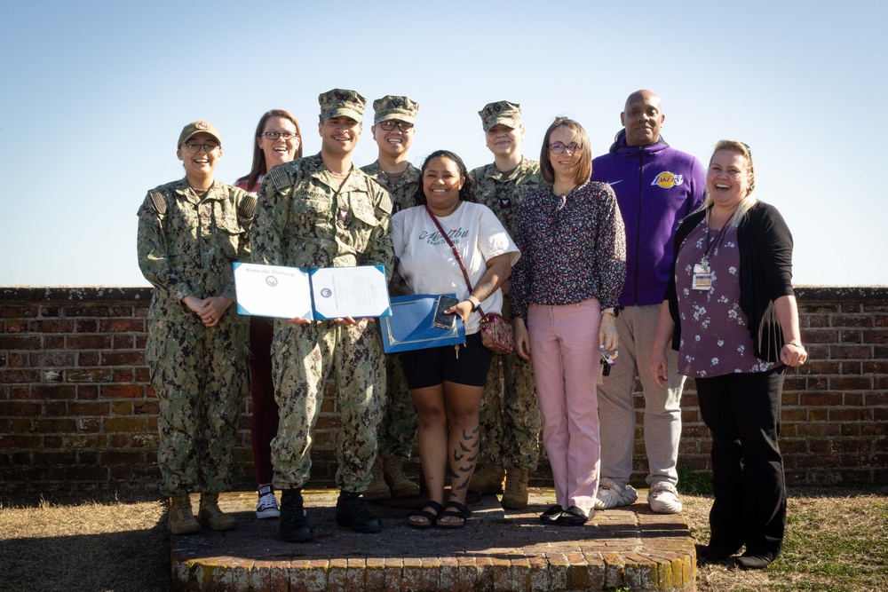 Cherry Point Sailor Reenlists