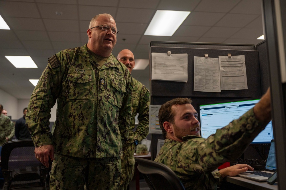 Master Chief Petty Officer of the Navy James Honea Meets with Navy Recruiting Nation HQ