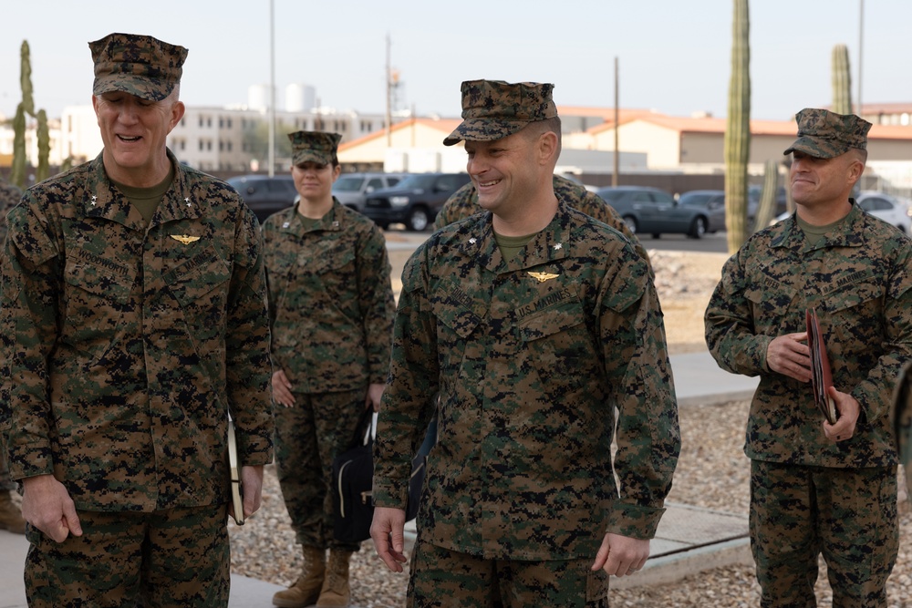 Maj. Gen. Jason G. Woodworth visits MCAS Yuma