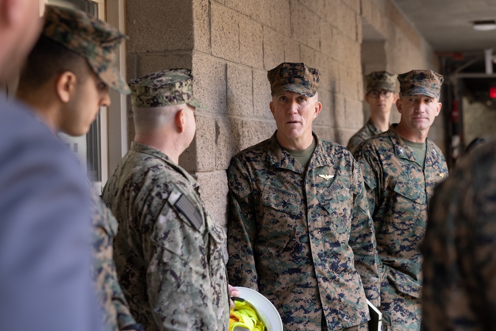 Maj. Gen. Jason G. Woodworth visits MCAS Yuma