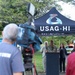 Joint Base Pearl Harbor-Hickam Commander, Capt. Samuel White, addresses media personnel at Lualualei Naval Complex Feb. 5, 2025.