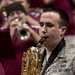 Widner performing with Air Force pep band