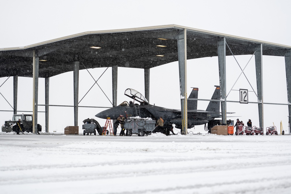 Snow on the flightline