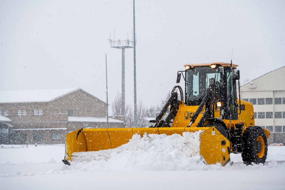 Snow on the flightline