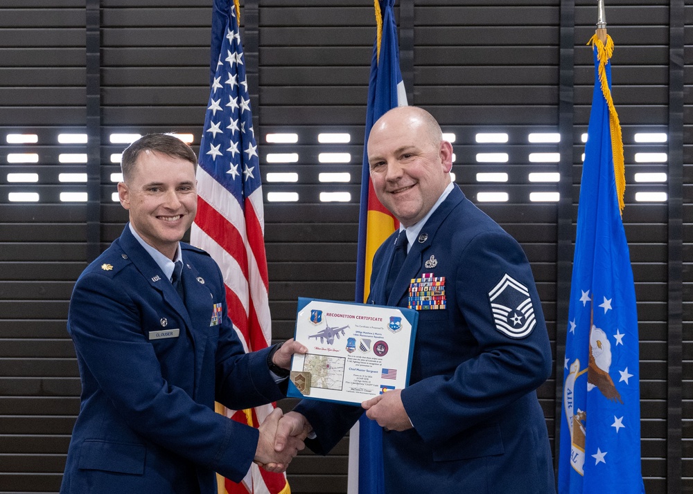 U.S. Air Force Chief Master Sgt. Michael Morris Promotion