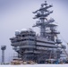 USS Ronald Reagan (CVN 76) Sailors clear snow