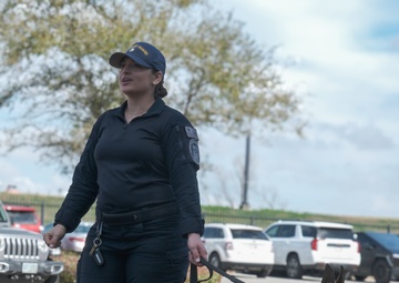 US Coast Guard K-9s in arrive New Orleans