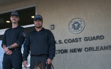 US Coast Guard K-9s in arrive New Orleans