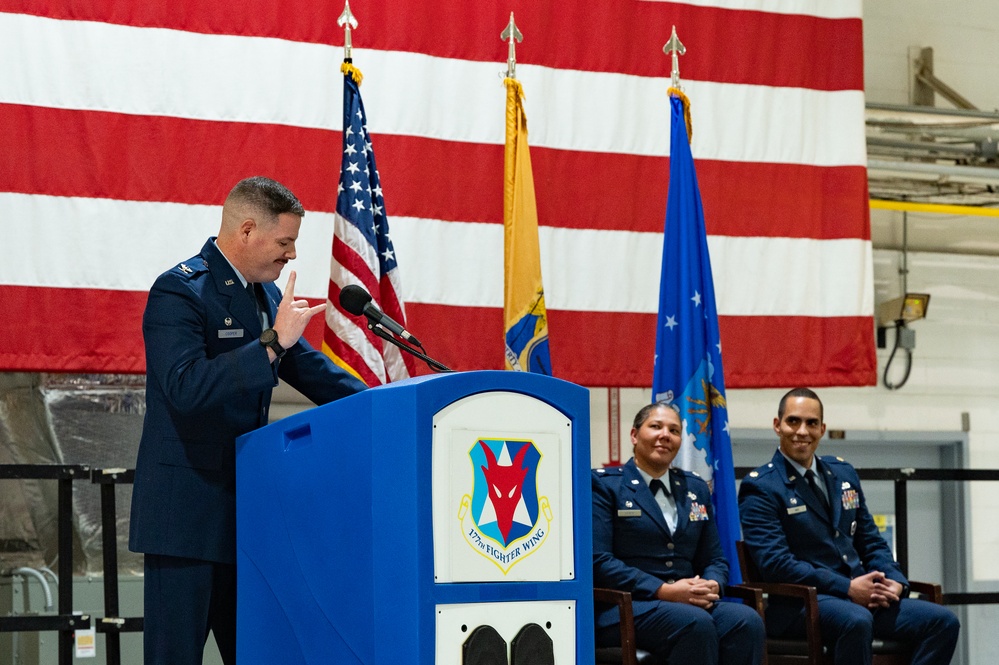 177th AMXS Change of Command Ceremony