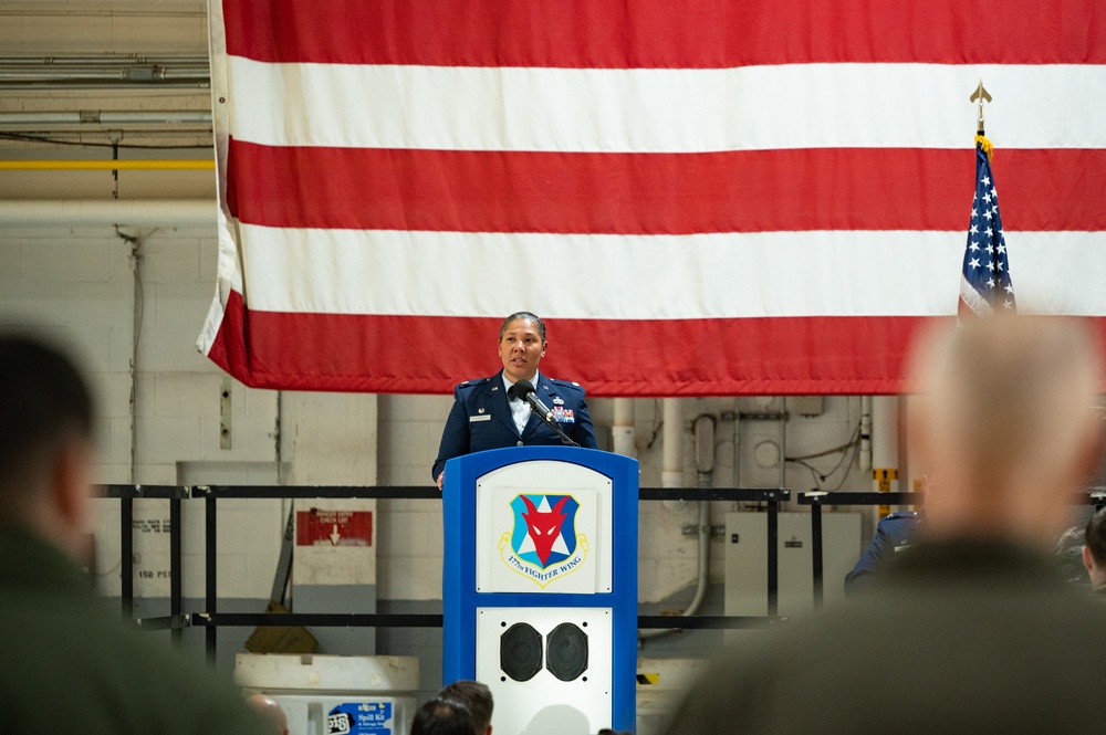 177th AMXS Change of Command Ceremony