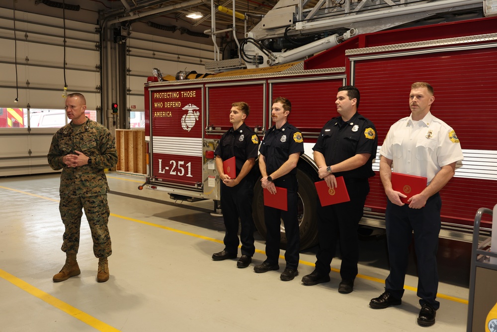 CPF&amp;ES Personnel Receive Lifesaving Award