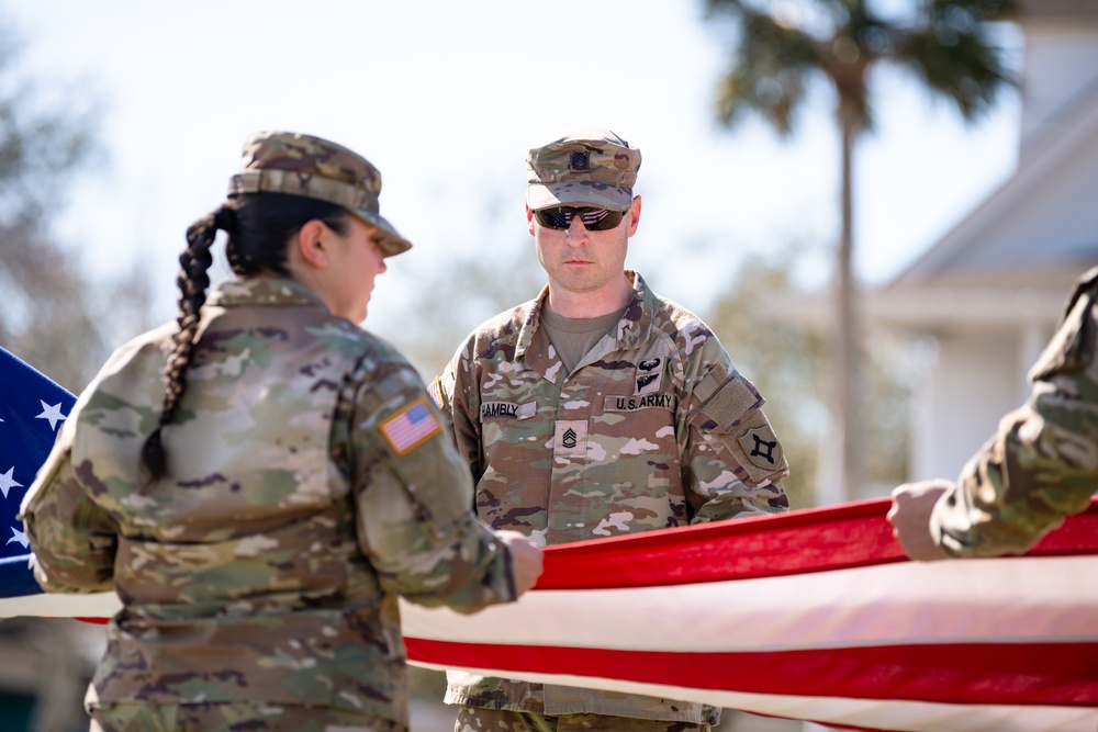 National Guard Soldiers participate in retirement ceremony traditions