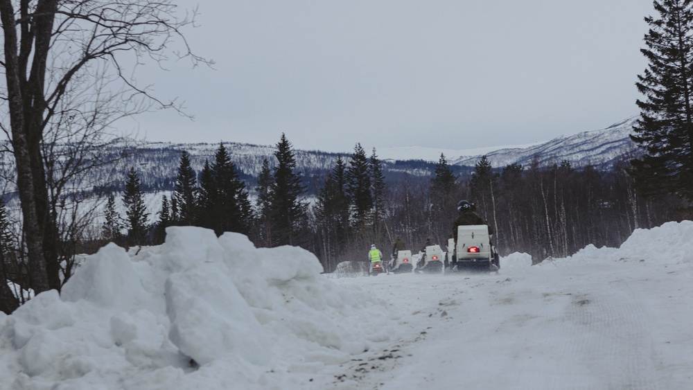 Exercise Joint Viking 25: Snowmobile Course