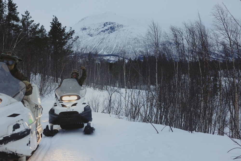 Exercise Joint Viking 25: Snowmobile Course