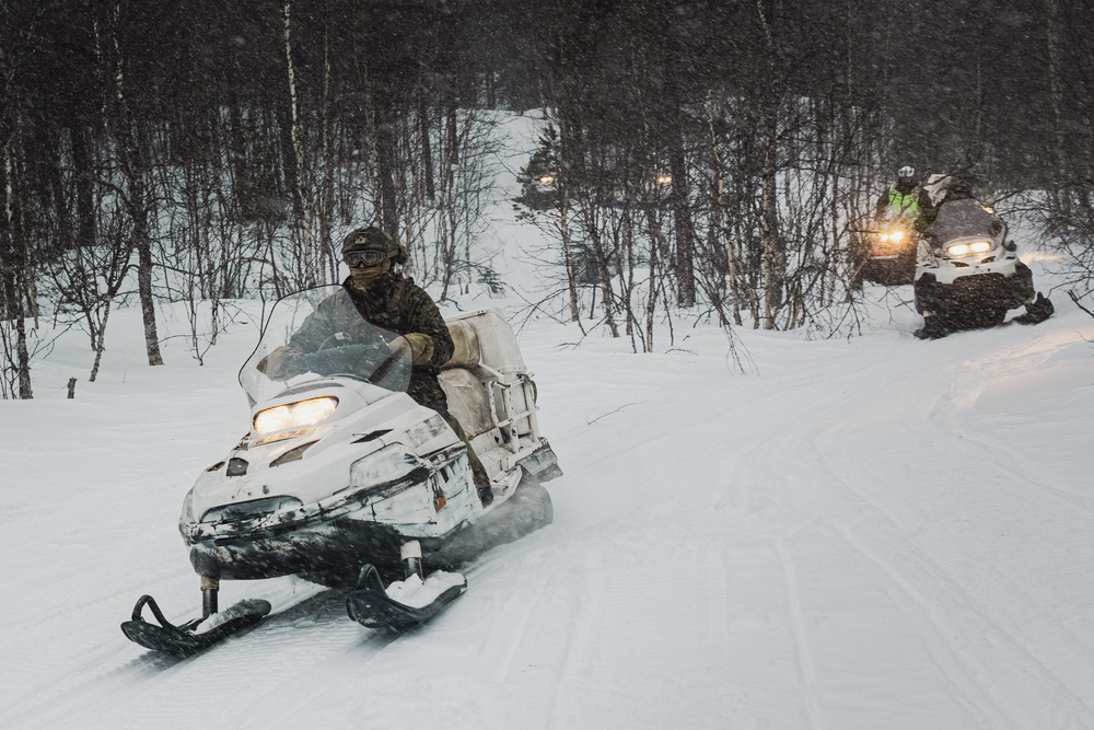 Exercise Joint Viking 25: Snowmobile Course