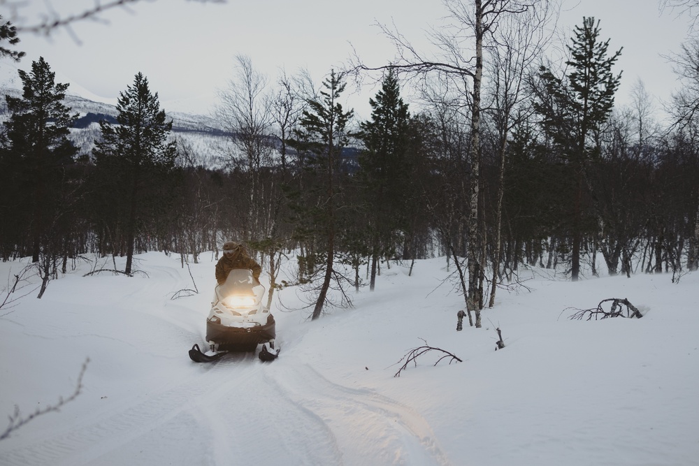 Exercise Joint Viking 25: Snowmobile Course