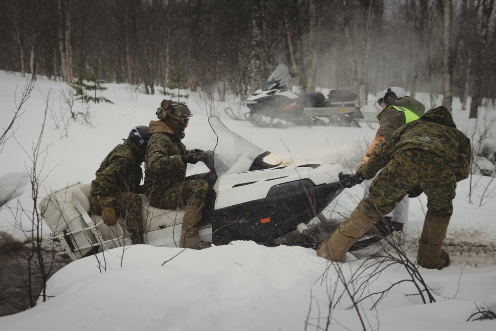 Exercise Joint Viking 25: Snowmobile Course