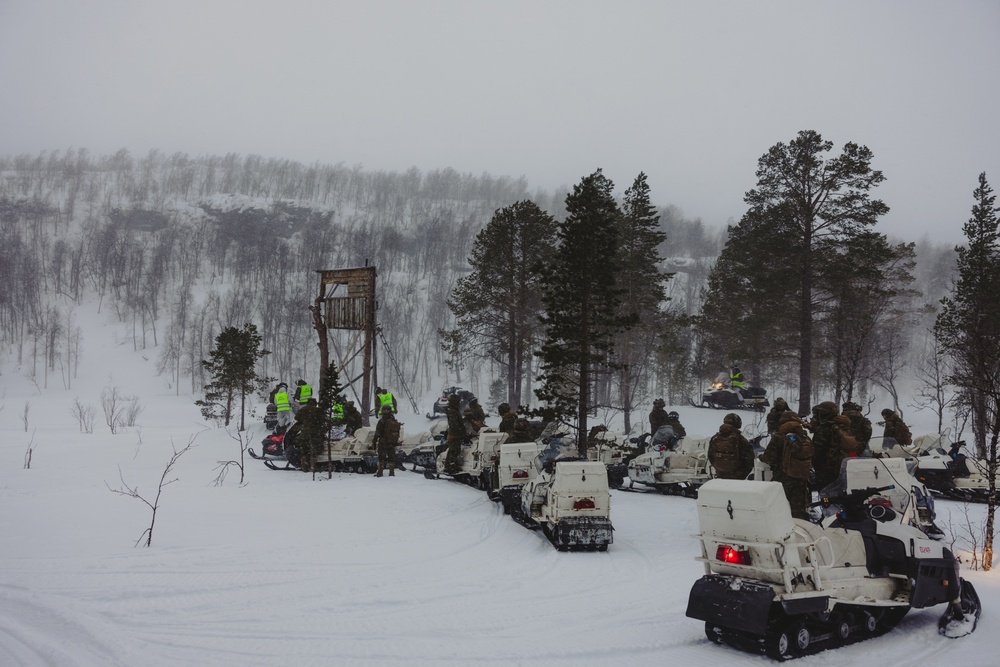 Exercise Joint Viking 25: Snowmobile Course