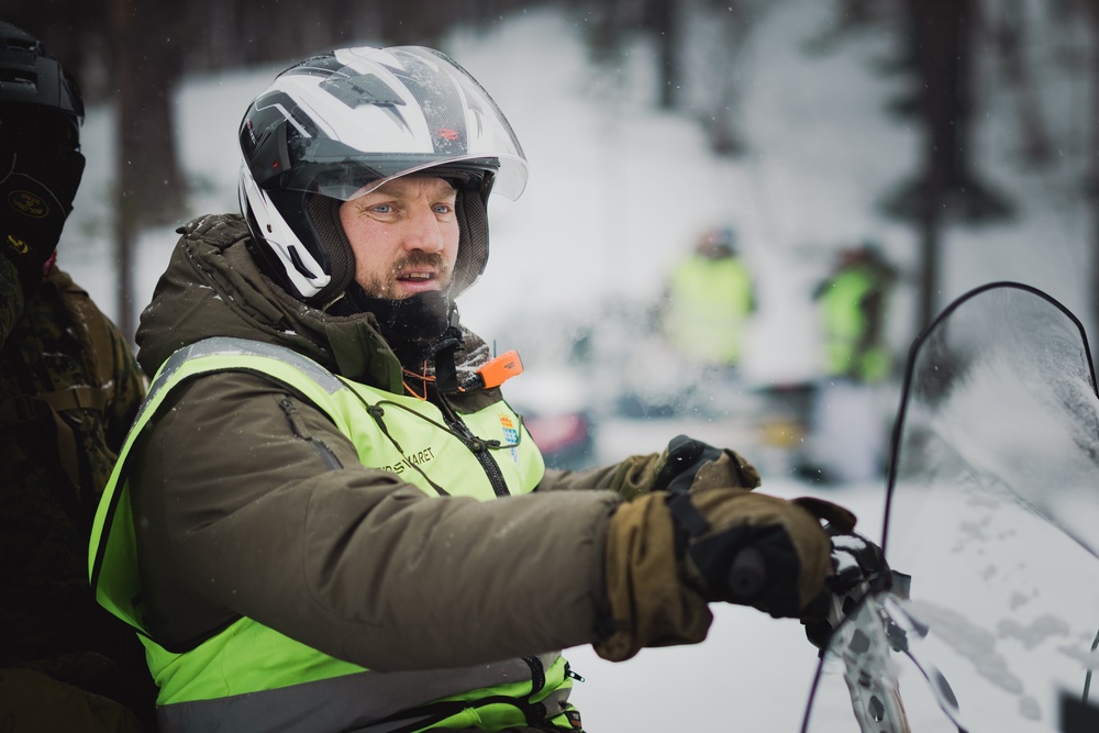 Exercise Joint Viking 25: Snowmobile Course