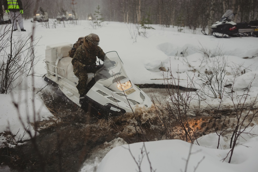 Exercise Joint Viking 25: Snowmobile Course