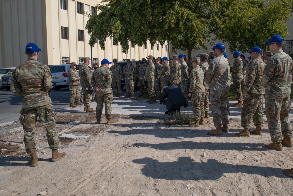 U.S. Air Force Brig. Gen. Michael O. Cadle addresses West Virginia, D.C. Best Warrior Competitors