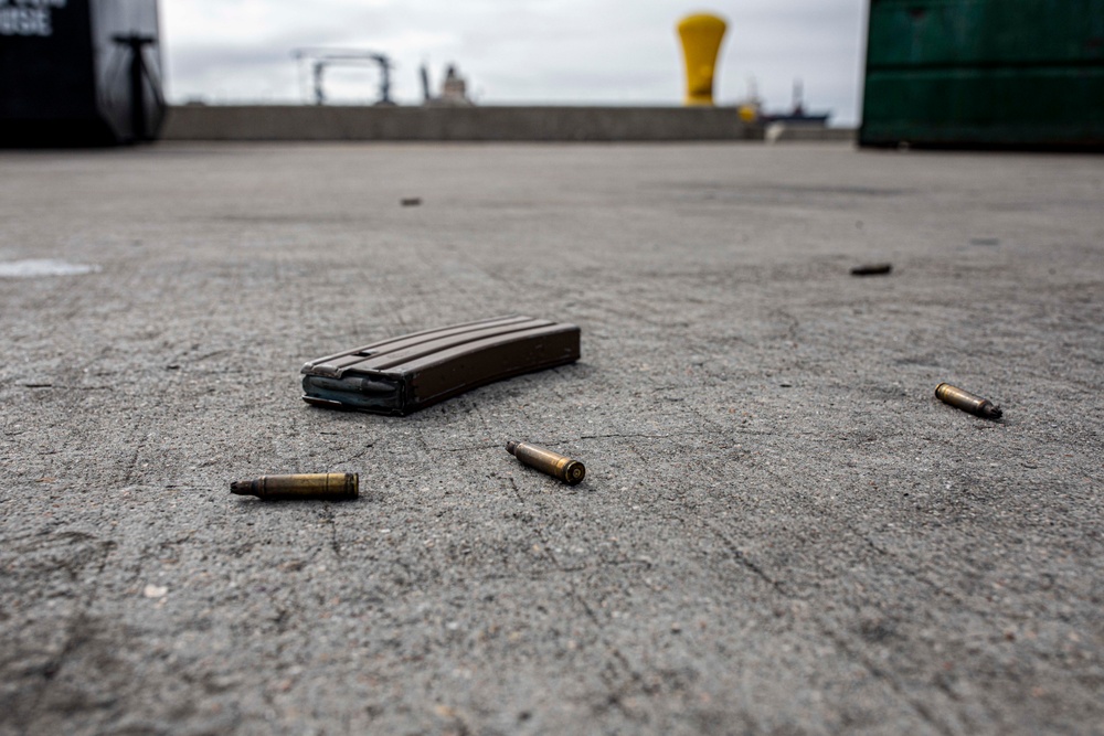 USS Tripoli Sailors Practice Force Protection