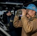 Sailors Stand Watch in the Pilot House Aboard USS Howard