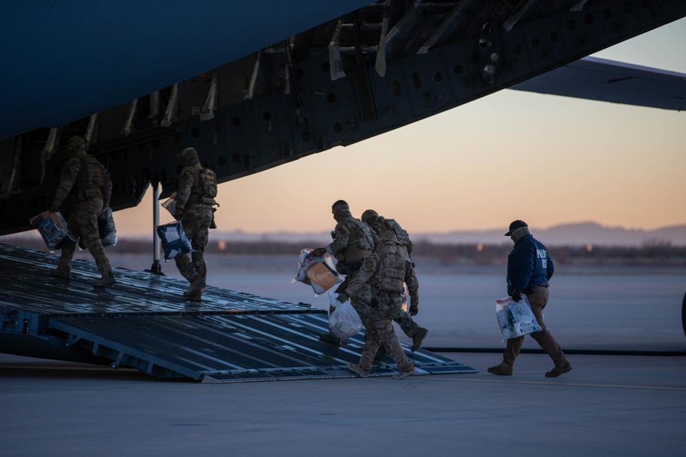 Deportation Flight from Fort Bliss