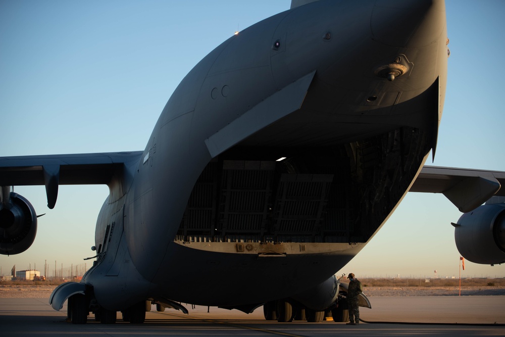 Deportation Flight from Fort Bliss